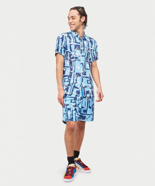 Aqua Shirt Shorts Set | Reason Clothing New