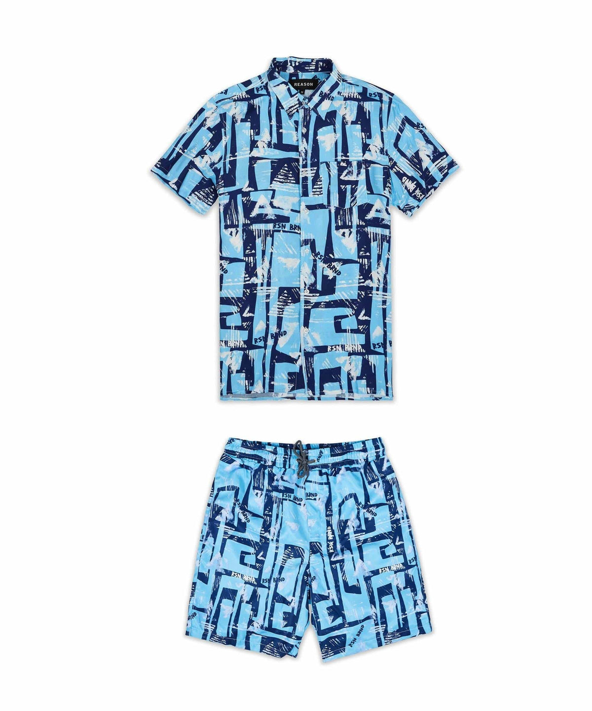 Aqua Shirt Shorts Set | Reason Clothing New
