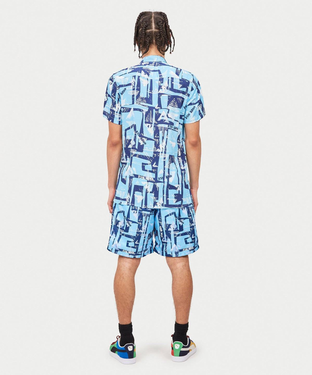 Aqua Shirt Shorts Set | Reason Clothing New