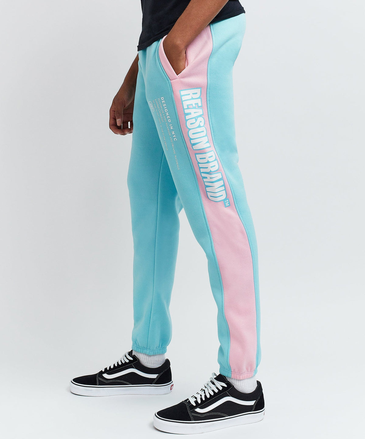 Blocked Pastel Logo Jogger | Reason Clothing Customer Favorite