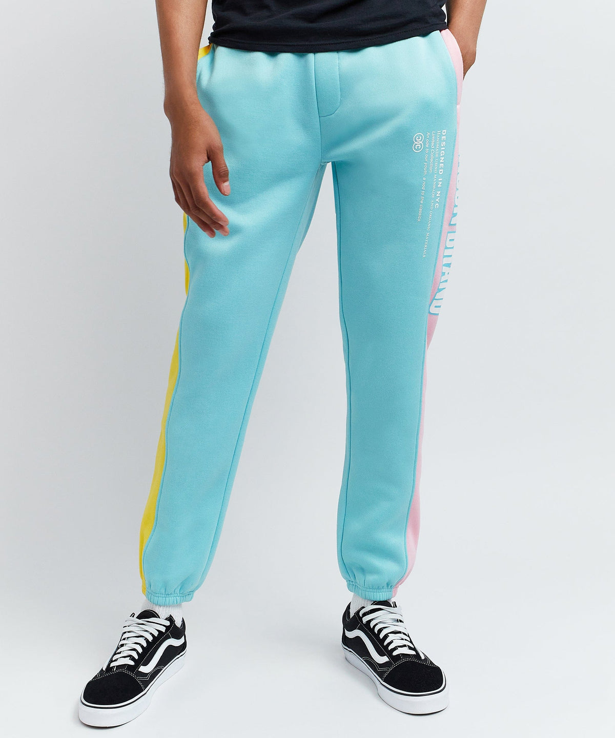 Blocked Pastel Logo Jogger | Reason Clothing Customer Favorite