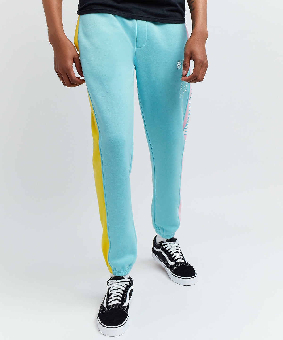 Blocked Pastel Logo Jogger | Reason Clothing Customer Favorite