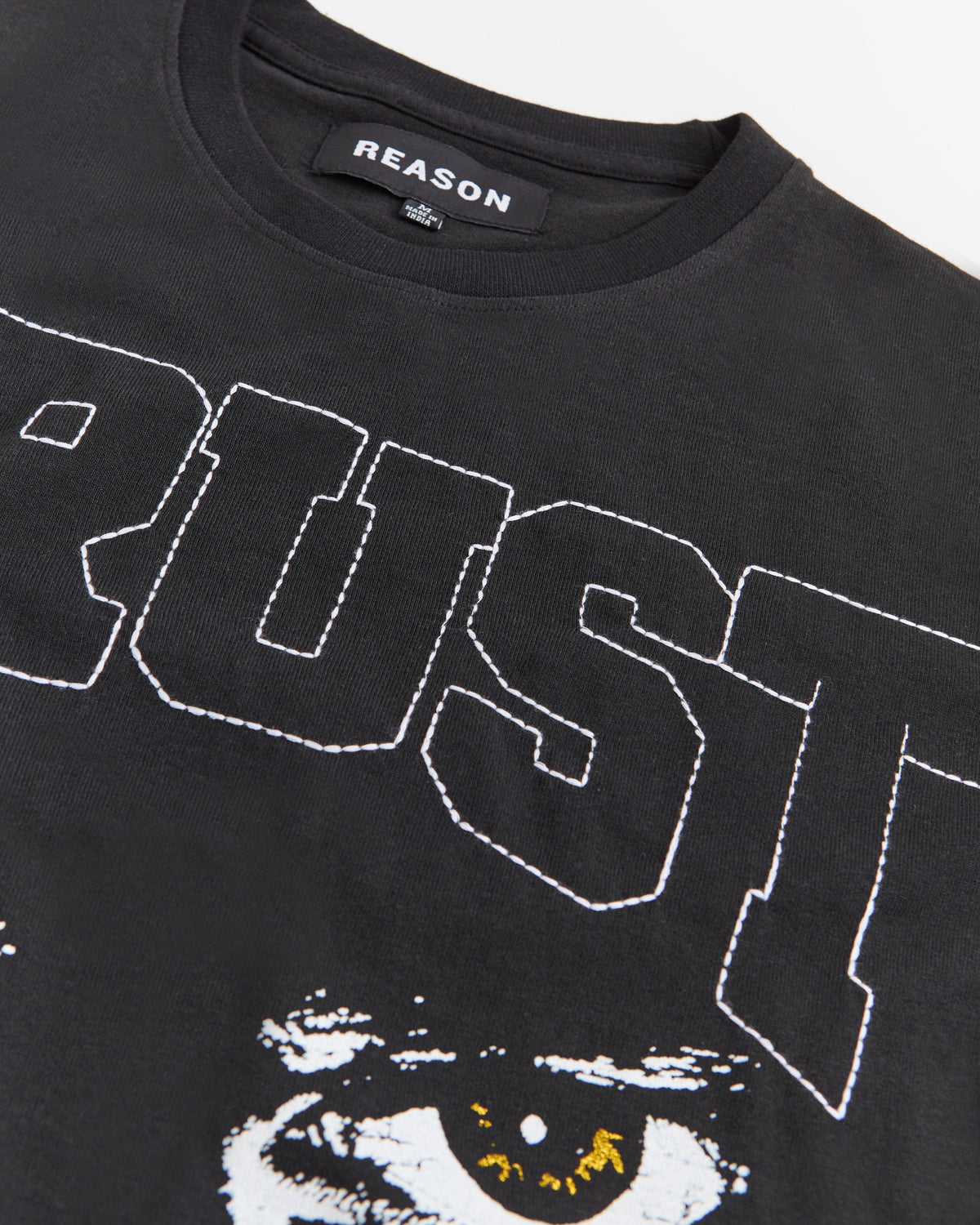 Chenille Tee - Black | Reason Clothing Best Seller