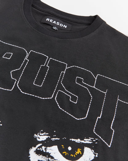 Chenille Tee - Black | Reason Clothing Best Seller