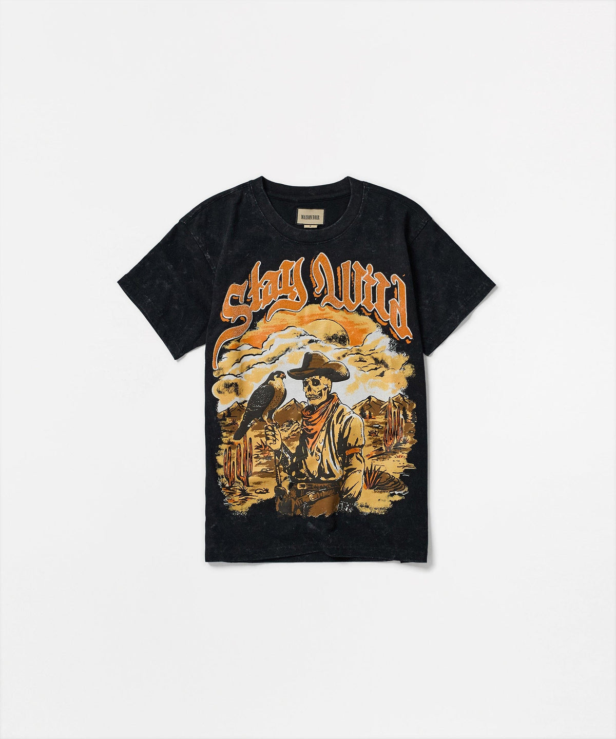 Stay Wild Short Sleeve Tee - Black | Reason Clothing Deals