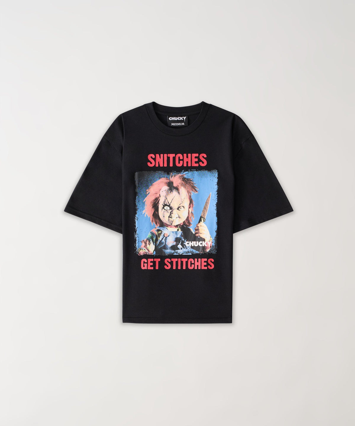 Chucky "Snitches Get Stitches" Tee - Black | Reason Clothing Popular