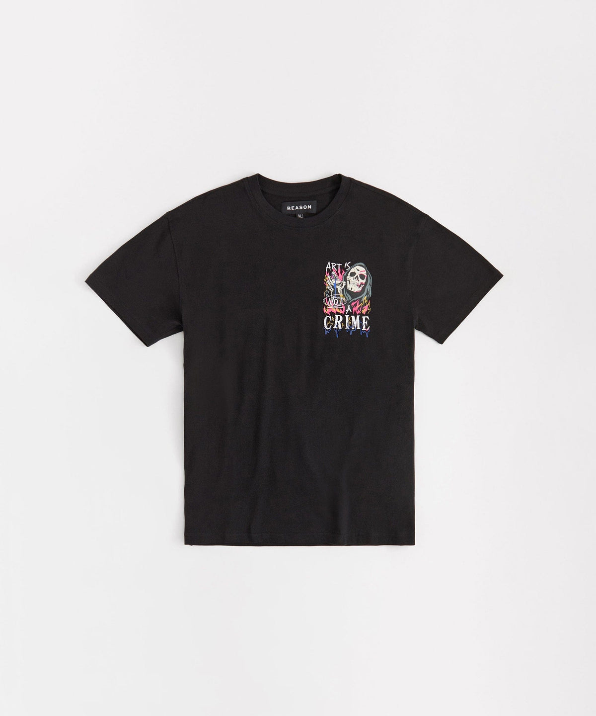 Plus Size Chaos Tee - Black | Reason Clothing Special Offer
