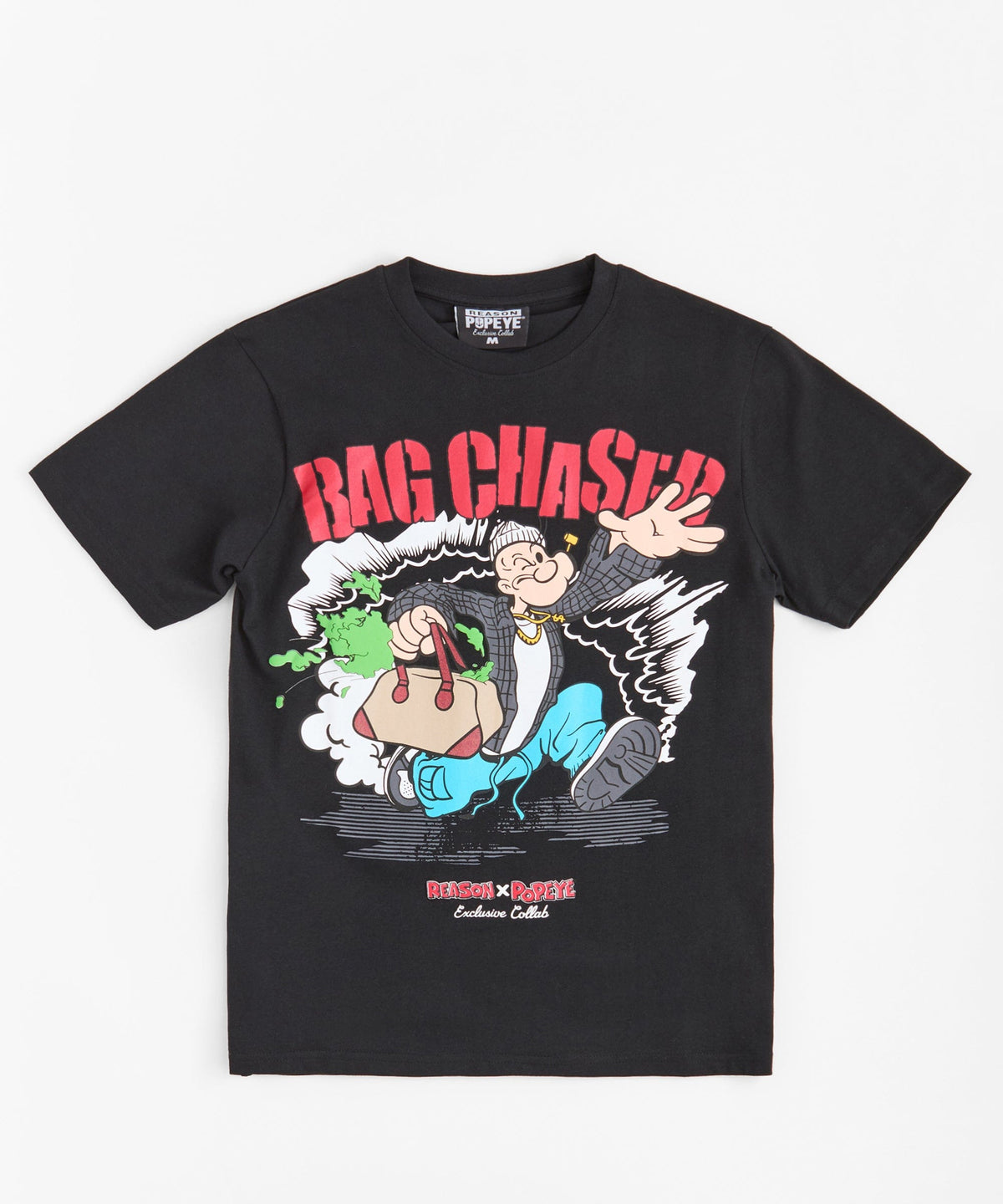 Plus Size Popeye Bag Chaser Tee - Black | Reason Clothing Featured