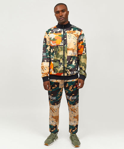 Multi Allover Camo Mixed Print Track Set | Reason Clothing Quality