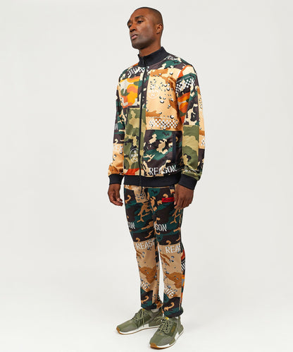 Multi Allover Camo Mixed Print Track Set | Reason Clothing Quality