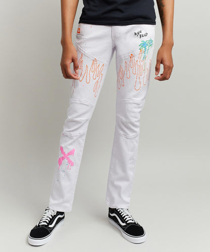 Beach Rider Jeans - White | Reason Clothing Quality