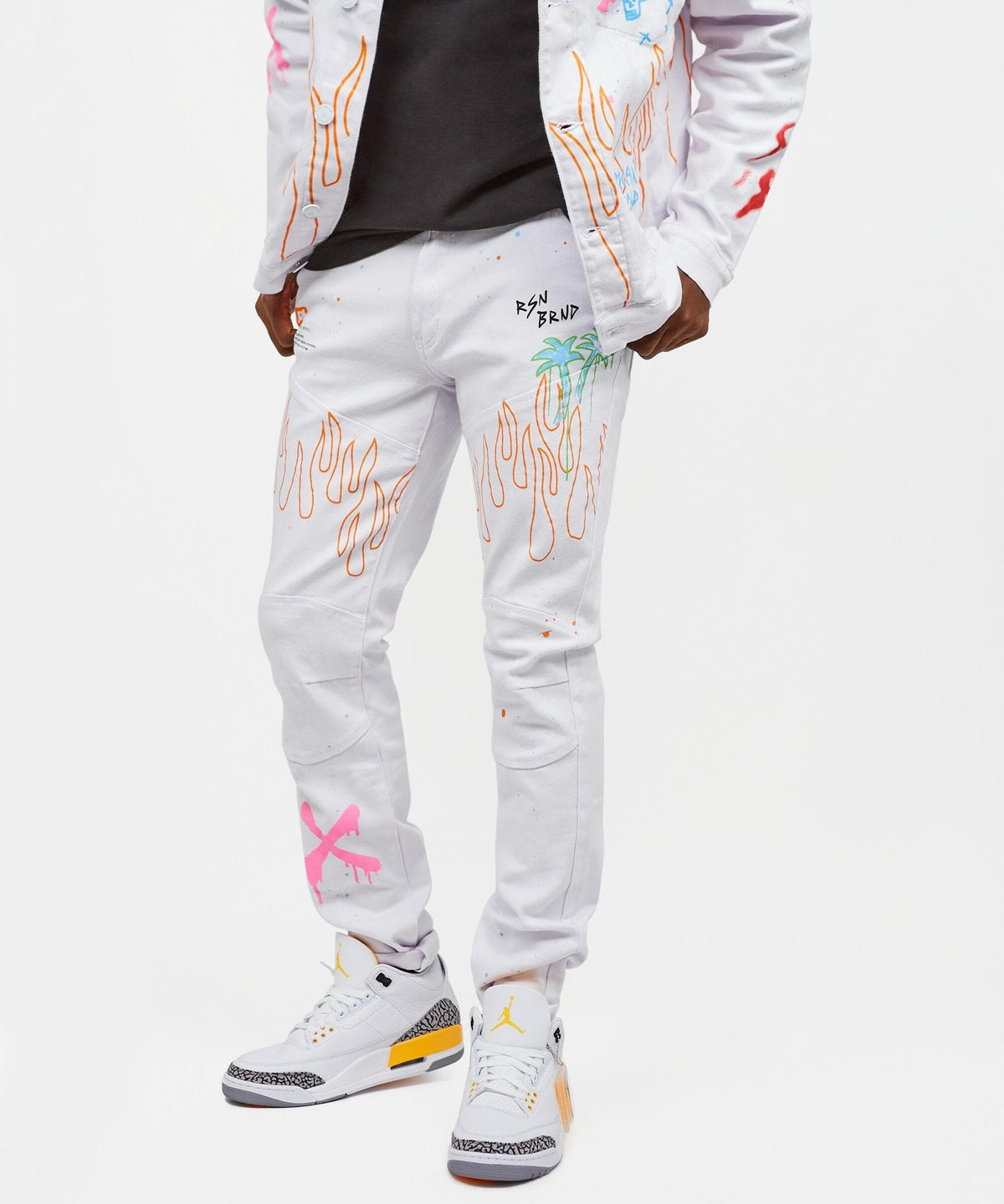 Beach Rider Jeans - White | Reason Clothing Quality