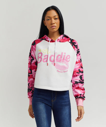 Baddie Camo Crop Hoodie | Reason Clothing Smart Buy