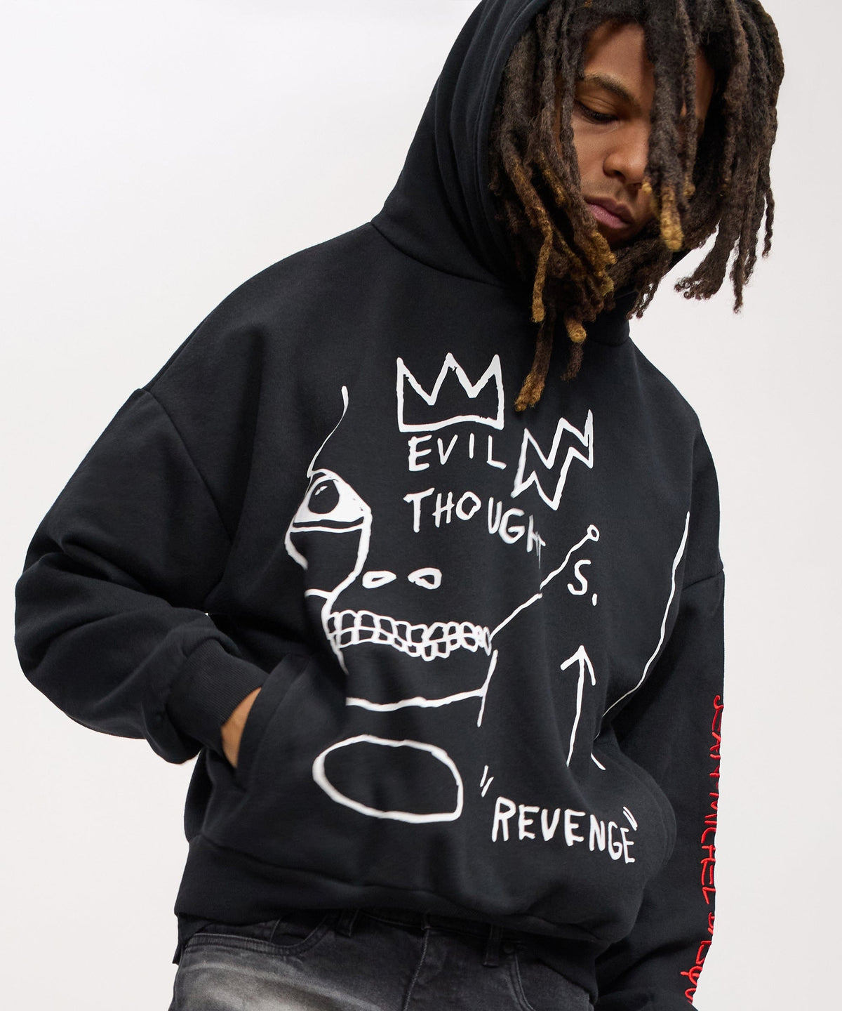Basquiat Evil Thoughts Hoodie | Reason Clothing Value