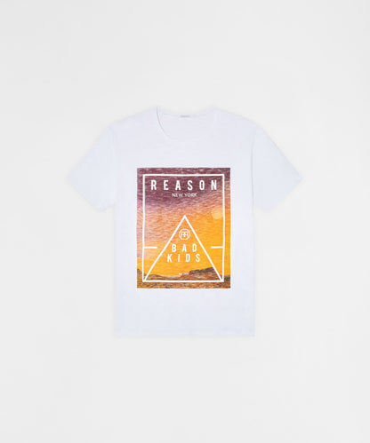 Reason Sunset Short Sleeve Tee - White | Reason Clothing Trusted