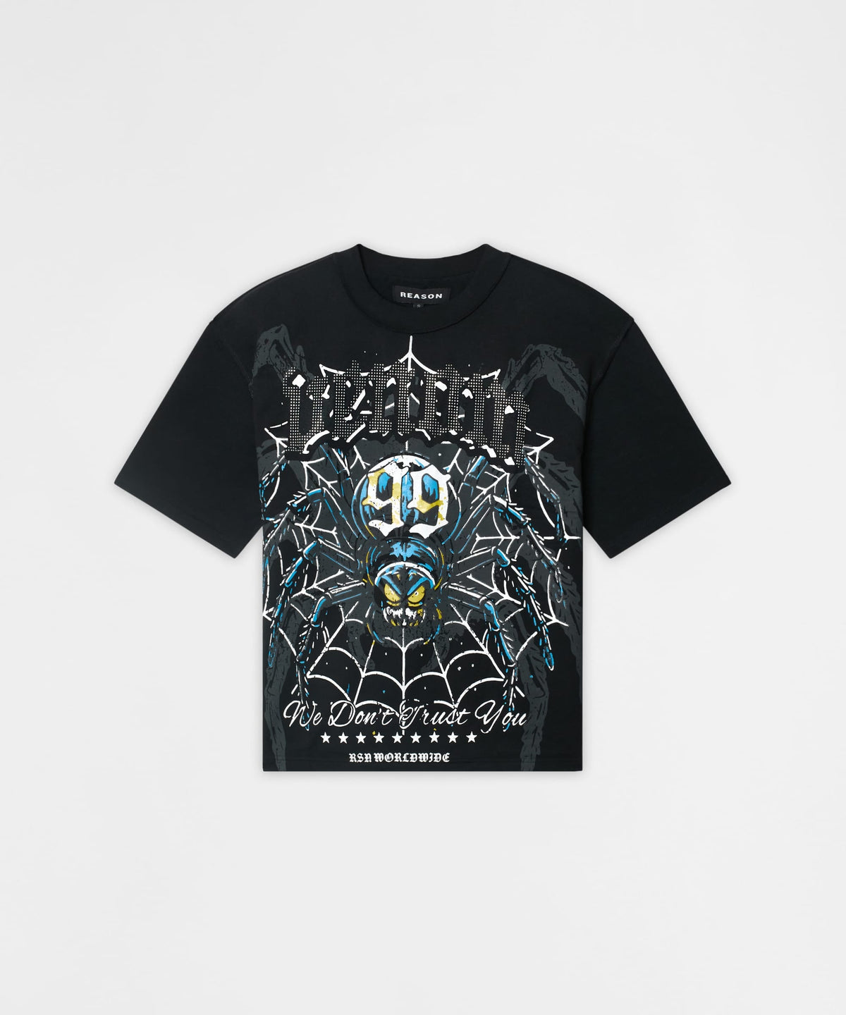 Plus Size Venom Rhinestone Short Sleeve Tee - Black | Reason Clothing Special Offer
