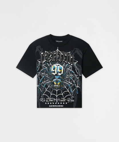 Plus Size Venom Rhinestone Short Sleeve Tee - Black | Reason Clothing Special Offer