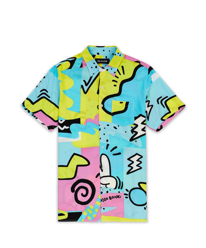 Fantasy Colorful Print Short Sleeve Shirt | Reason Clothing Latest