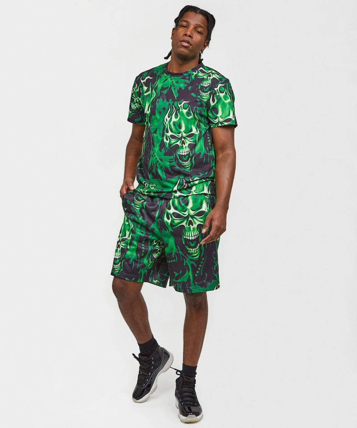 Skull Rider Tee Shorts Set | Reason Clothing Best Price
