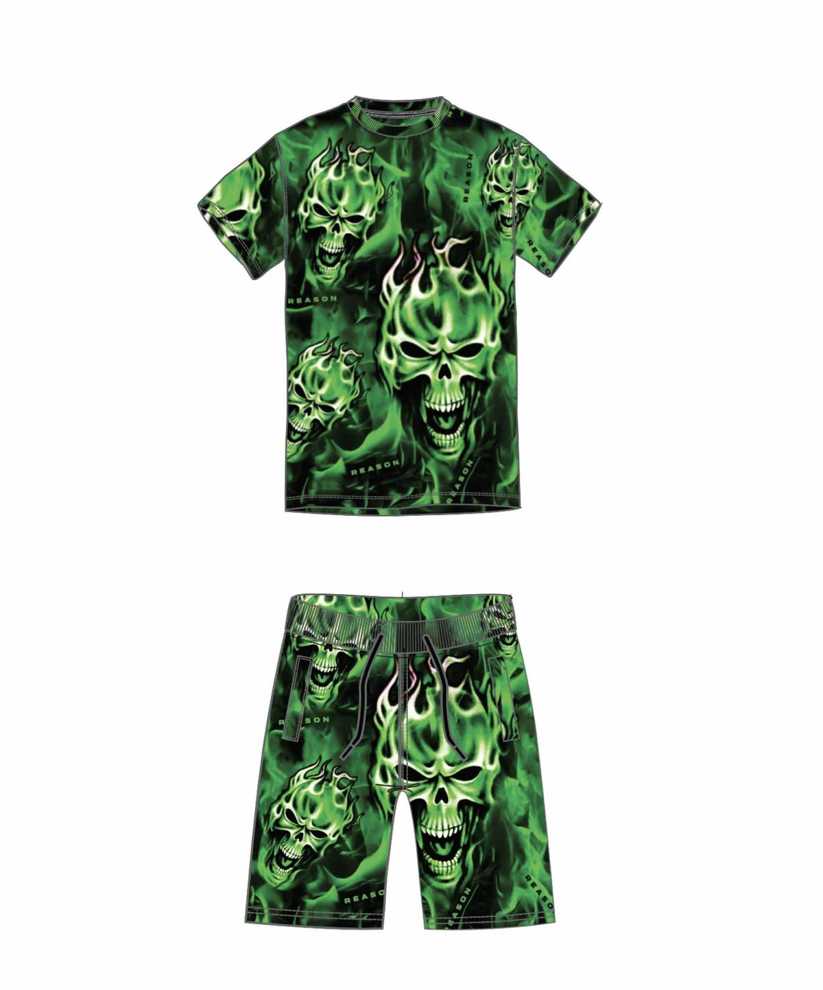 Skull Rider Tee Shorts Set | Reason Clothing Best Price