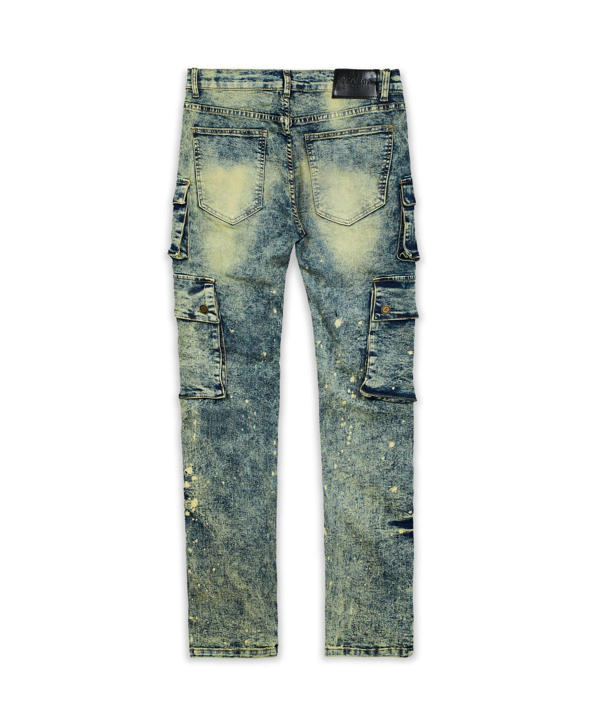 Radical Paint Splatter Patch Jeans | Reason Clothing Special Offer