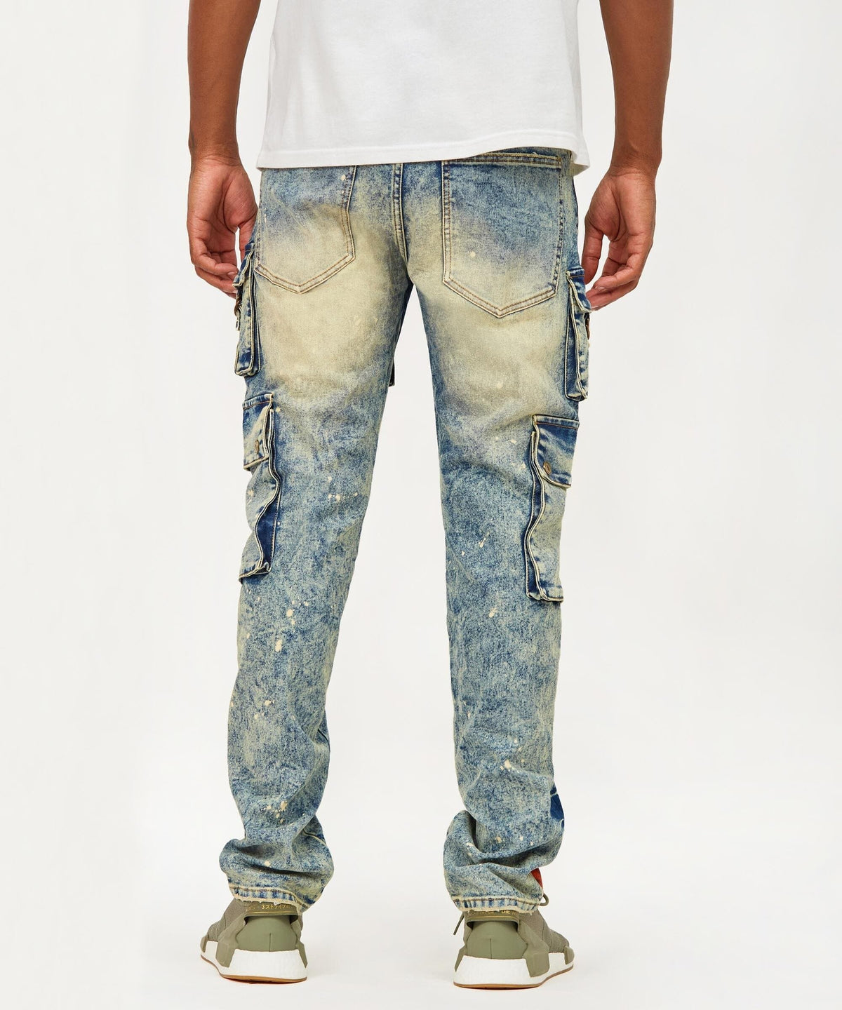 Radical Paint Splatter Patch Jeans | Reason Clothing Special Offer