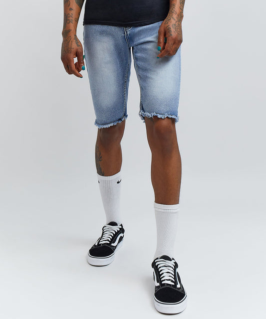 Josiah Light Wash Basic Denim Shorts | Reason Clothing Popular