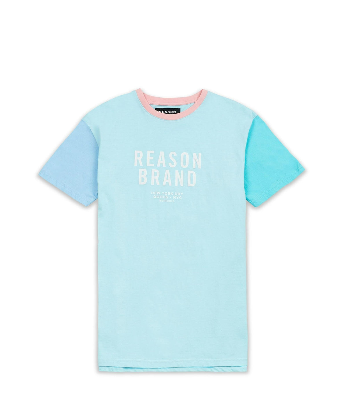 Peter Pastel Color Block Logo Tee | Reason Clothing Discount