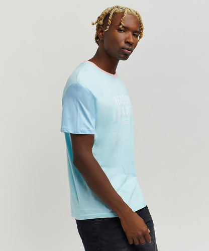 Peter Pastel Color Block Logo Tee | Reason Clothing Discount