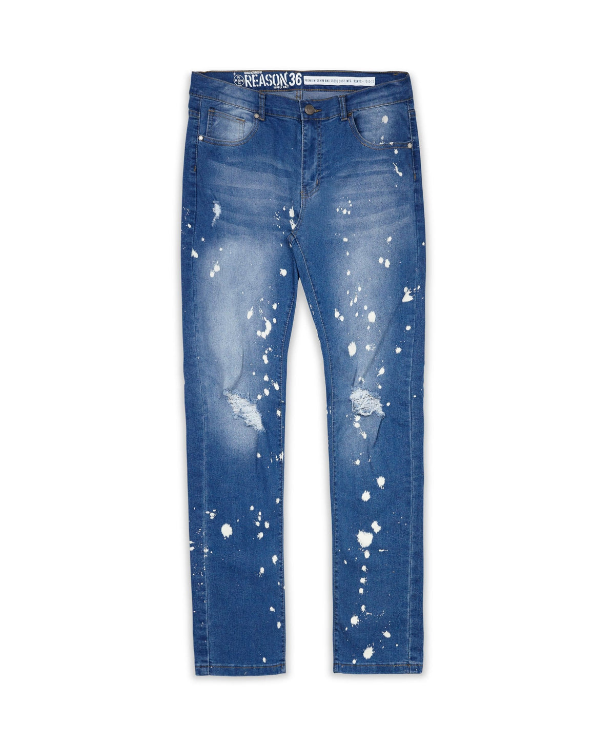 John Light Wash Paint Splatter Jeans | Reason Clothing Deals