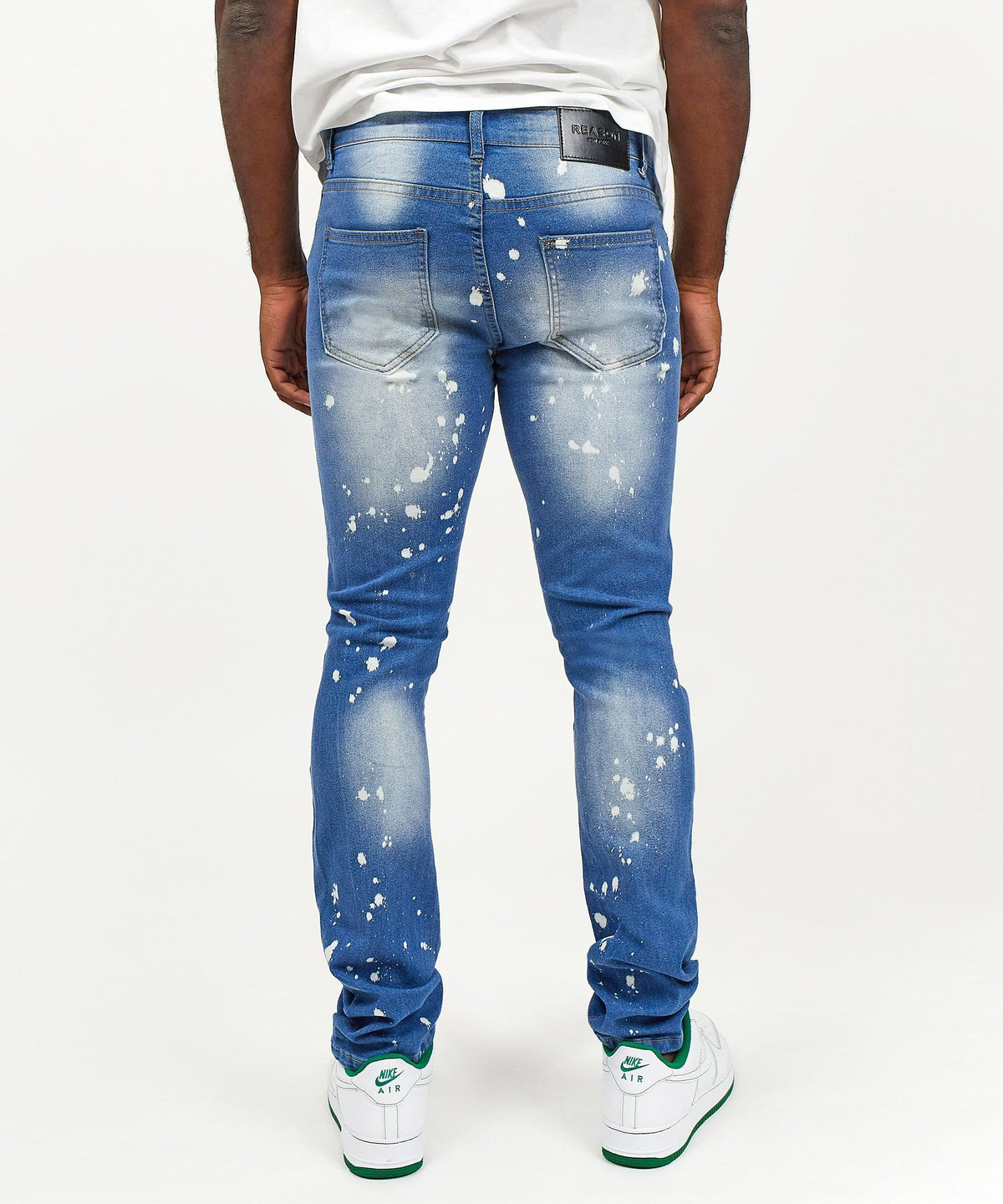 John Light Wash Paint Splatter Jeans | Reason Clothing Deals