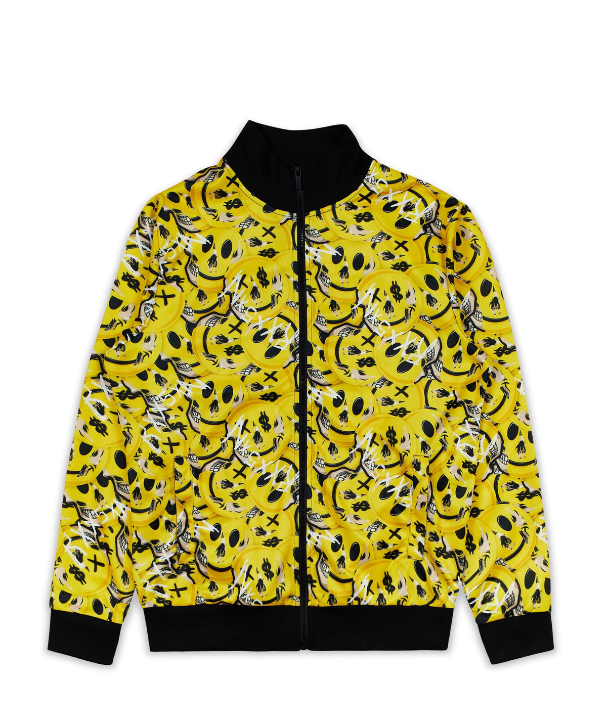 Skelly Smile Allover Print Track Jacket | Reason Clothing Deals