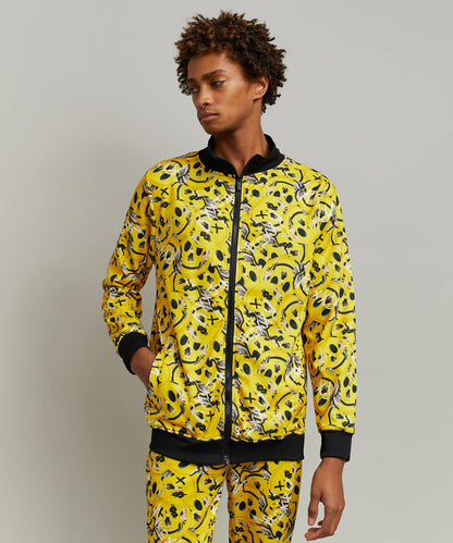 Skelly Smile Allover Print Track Jacket | Reason Clothing Deals