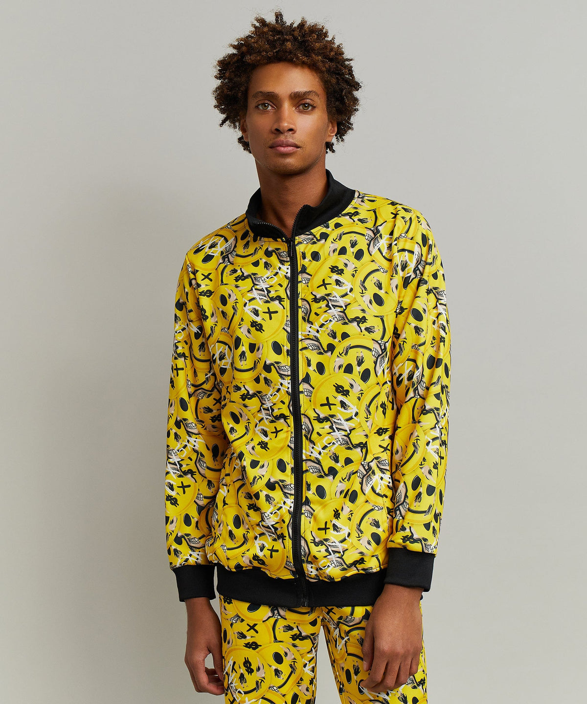 Skelly Smile Allover Print Track Jacket | Reason Clothing Deals