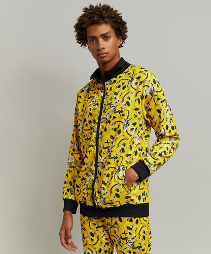 Skelly Smile Allover Print Track Jacket | Reason Clothing Deals