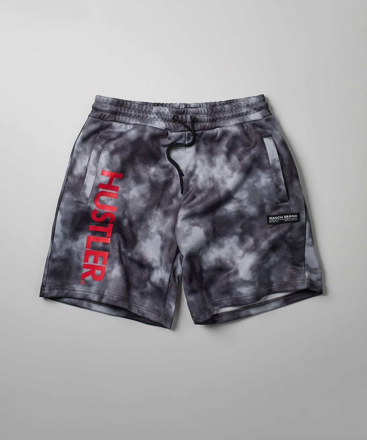 Hustler Haze Tie Dye Grey Shorts | Reason Clothing Top Pick