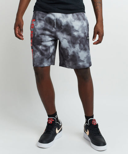 Hustler Haze Tie Dye Grey Shorts | Reason Clothing Top Pick
