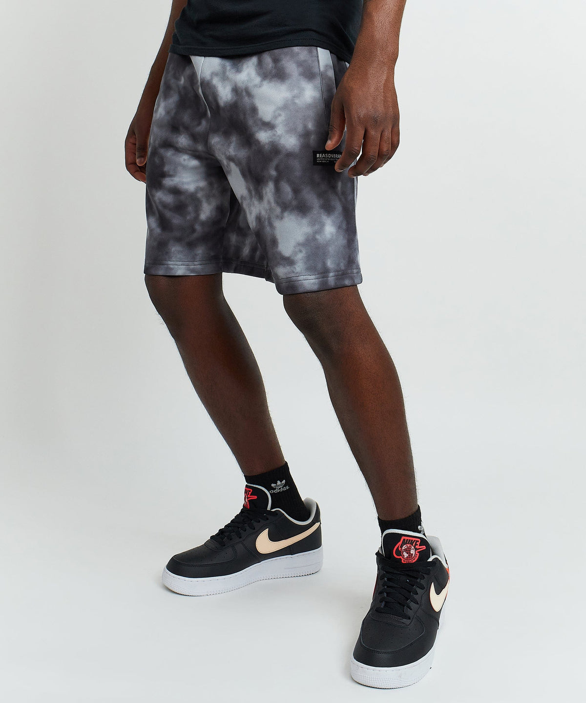 Hustler Haze Tie Dye Grey Shorts | Reason Clothing Top Pick