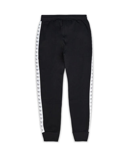 Hustler Side Stripe Logo Jogger - Black 003 Is Live | Reason Clothing Discount