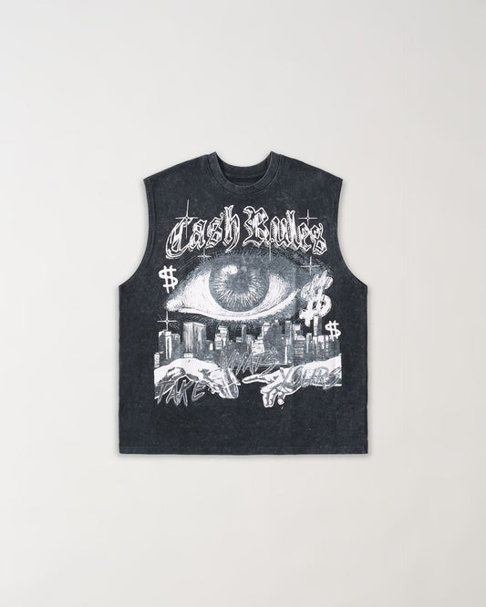 Muscle Short Sleeve Tee - Washed Black | Reason Clothing Exclusive