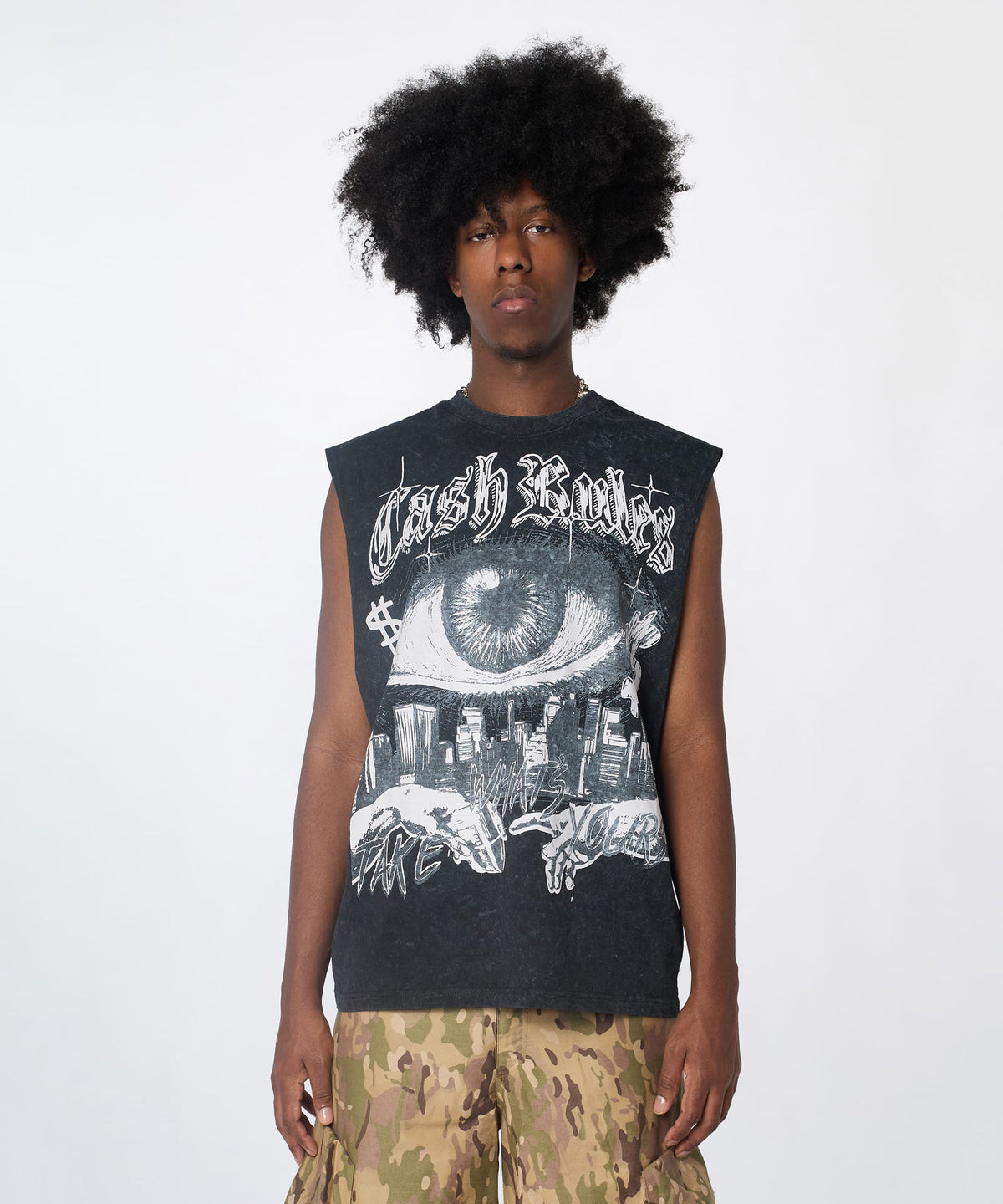 Muscle Short Sleeve Tee - Washed Black | Reason Clothing Exclusive