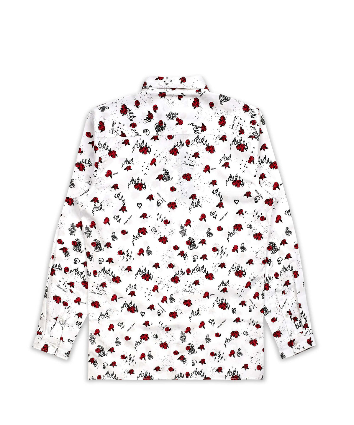 Skulls & Roses Long Sleeve Oxford Short | Reason Clothing Premium