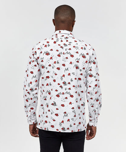 Skulls & Roses Long Sleeve Oxford Short | Reason Clothing Premium