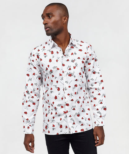 Skulls & Roses Long Sleeve Oxford Short | Reason Clothing Premium