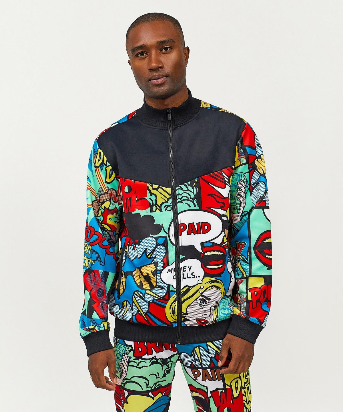 Paid Comic Print Track Set | Reason Clothing Popular