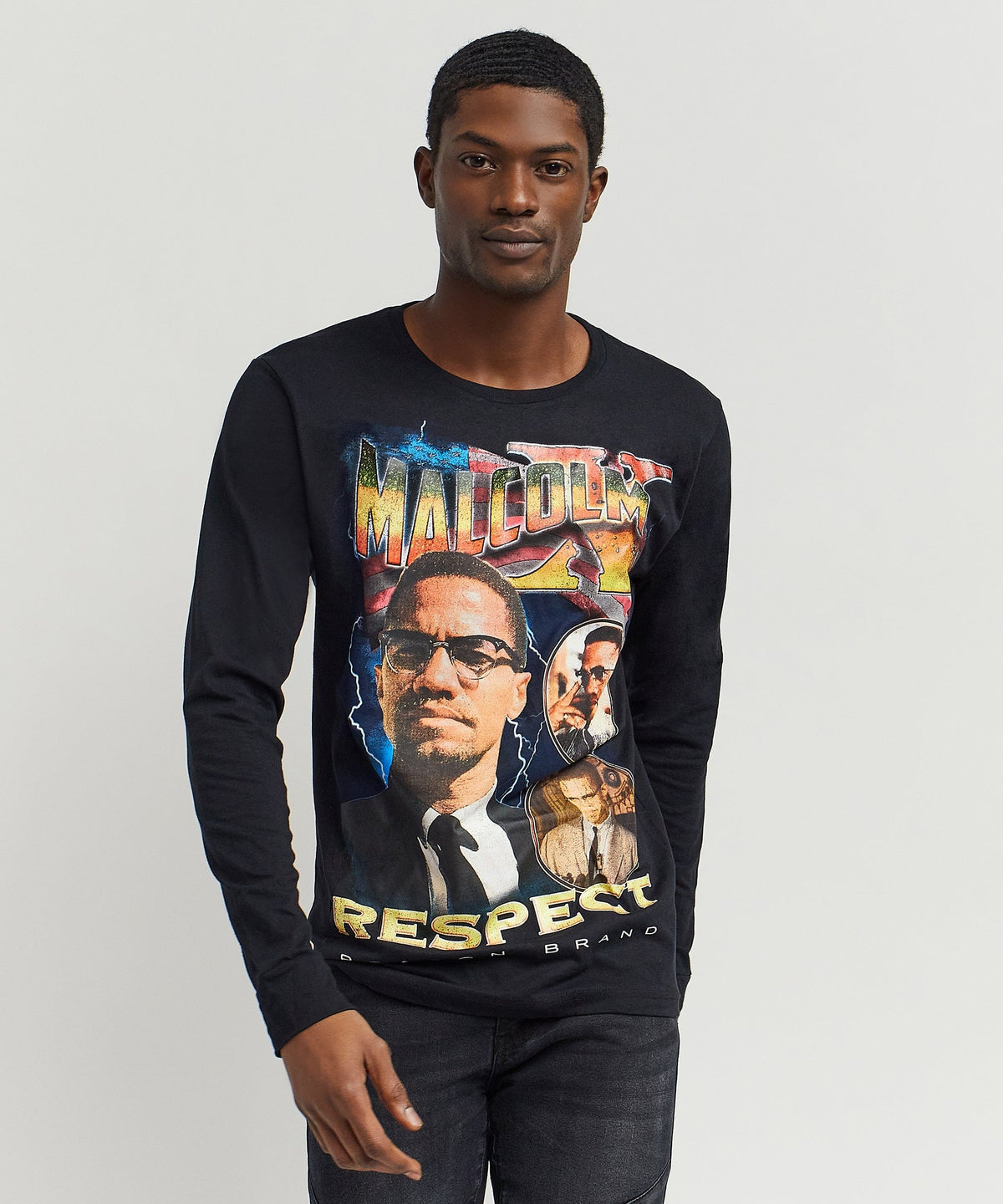 Malcolm X Respect Ls Tee Regular Style Is Live | Reason Clothing Popular