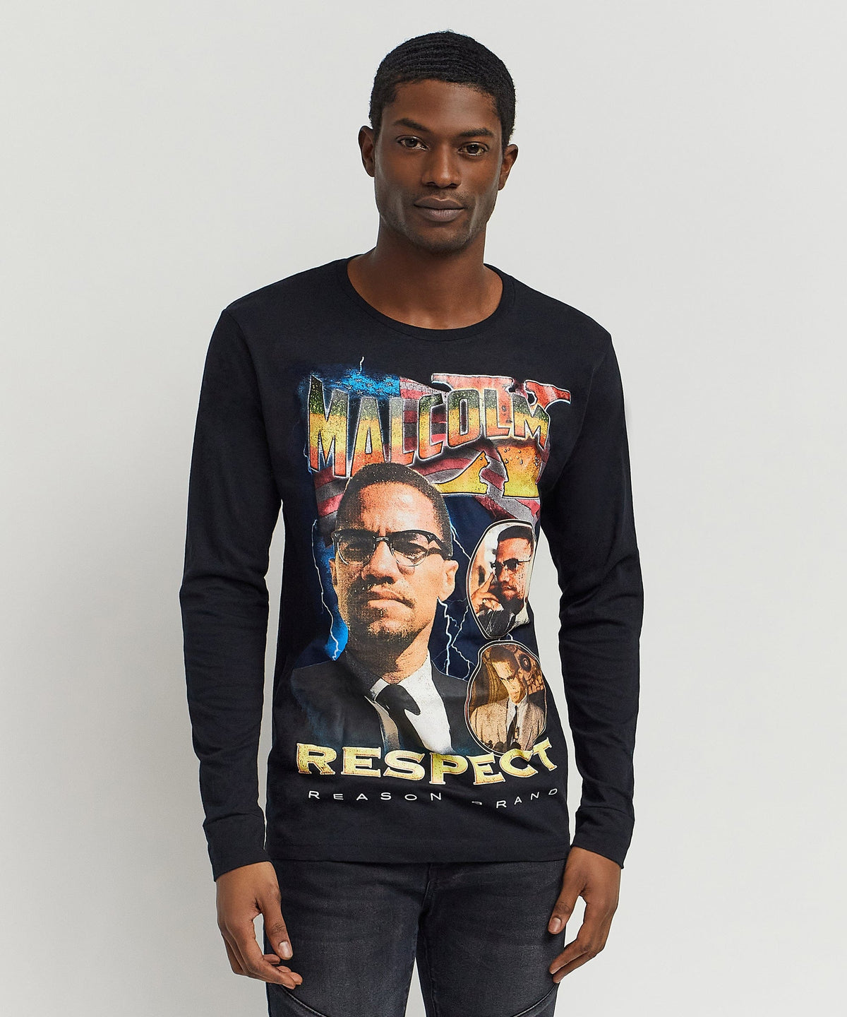 Malcolm X Respect Ls Tee Regular Style Is Live | Reason Clothing Popular