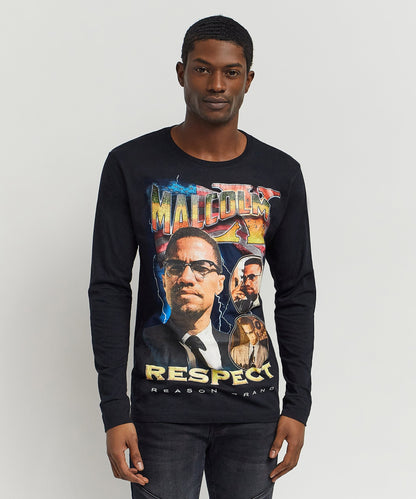Malcolm X Respect Ls Tee Regular Style Is Live | Reason Clothing Popular