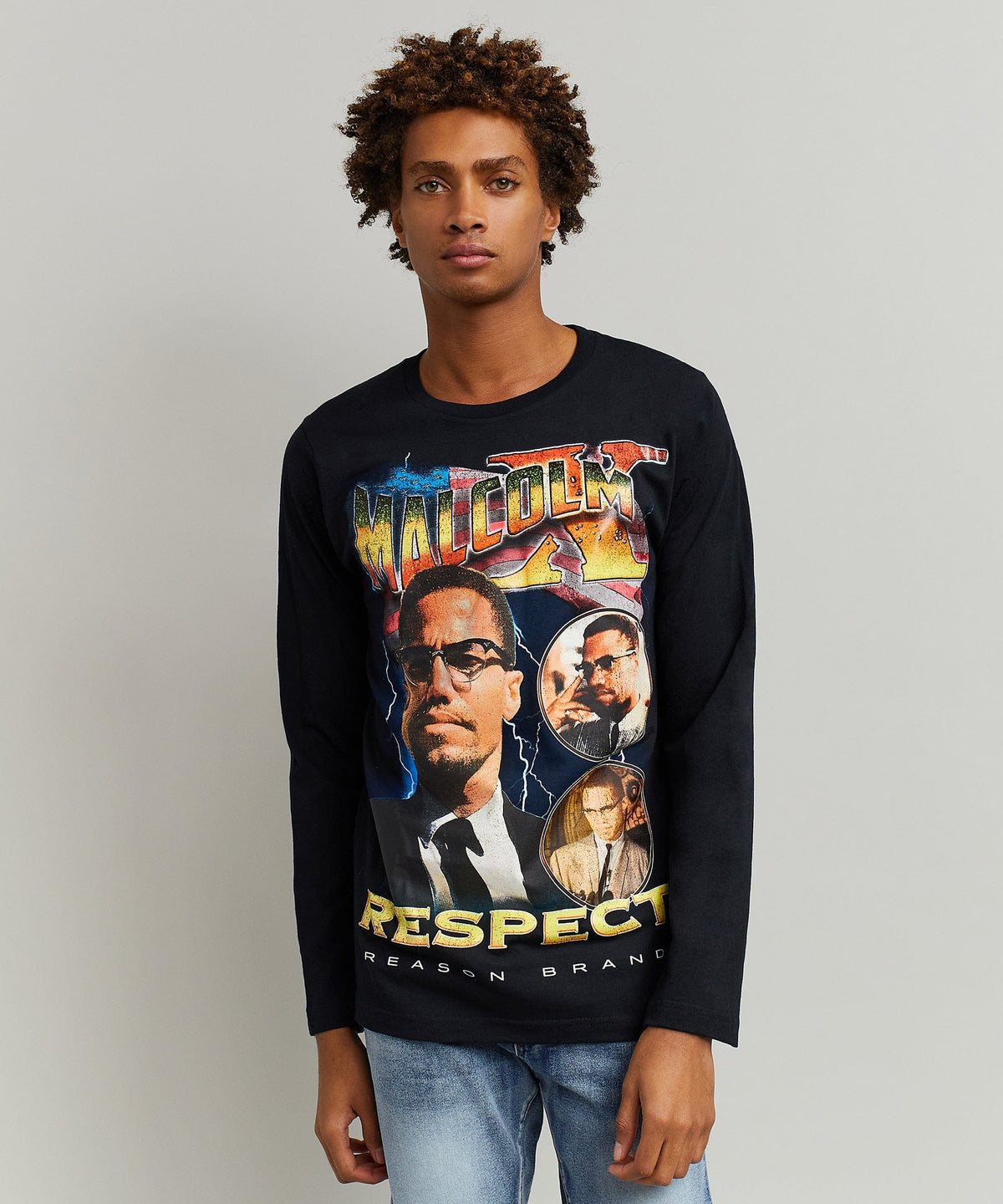 Malcolm X Respect Ls Tee Regular Style Is Live | Reason Clothing Popular