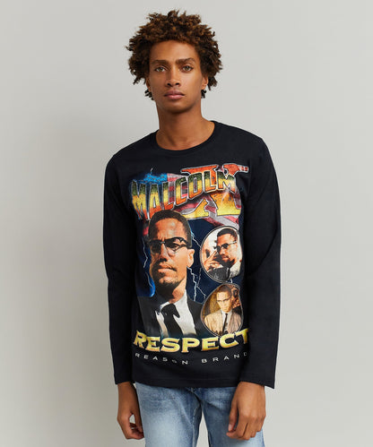 Malcolm X Respect Ls Tee Regular Style Is Live | Reason Clothing Popular